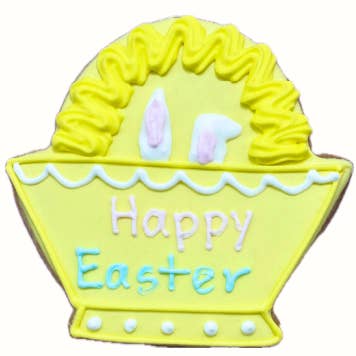 Gul korg ”Glad påsk” för wholesale av The Frosted Baker