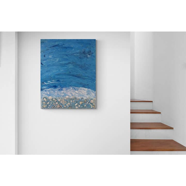 Florida Beach Painting. Abstract Beach Painting for wholesale by Art By Nataliia