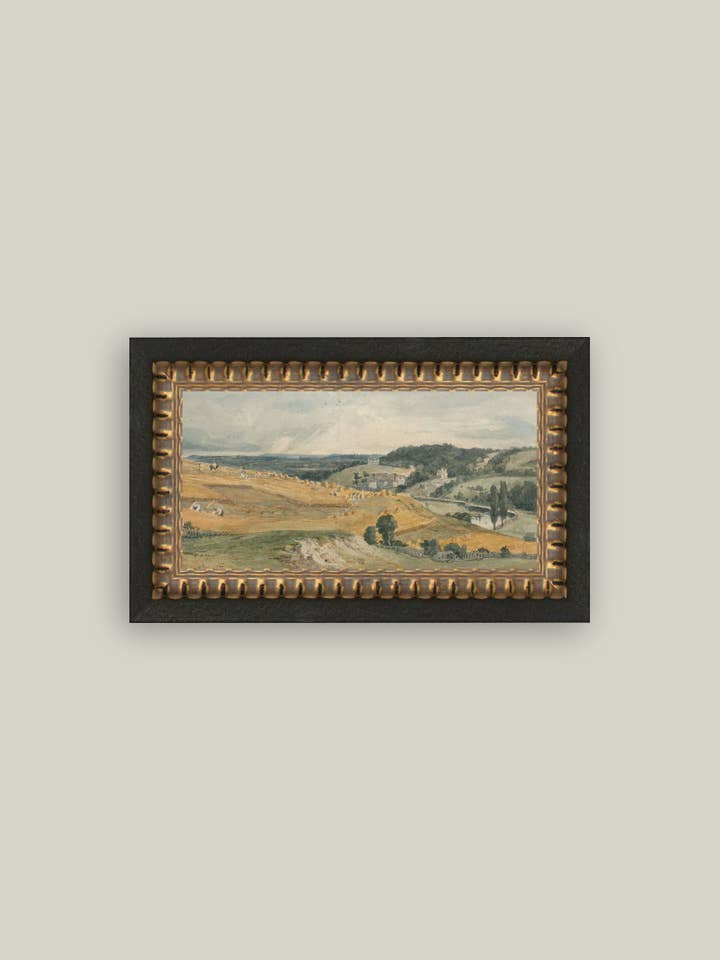 Vista di St Catherine's Hill Arte Antica Incorniciata per la vendita all'ingrosso da parte di Petal Lane Home