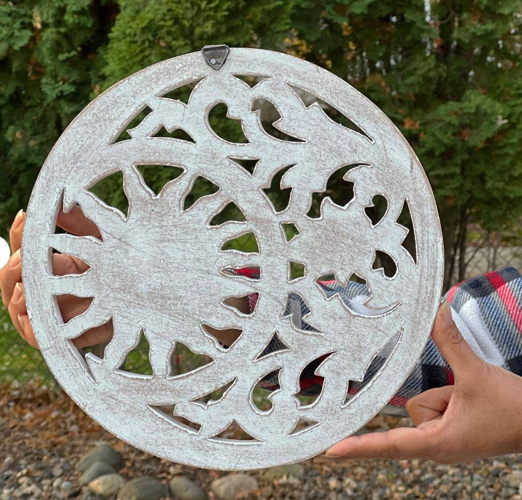 Lungta Imports - Wholesale Wall Accent - Handcrafted Wooden Celestial Sun Moon Wall Décor Hanging1