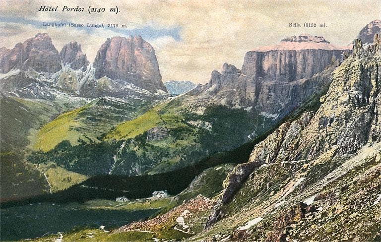Found Image Press - Vente Autocollant - Autocollant MF-378 Sommets des Dolomites italiennes0