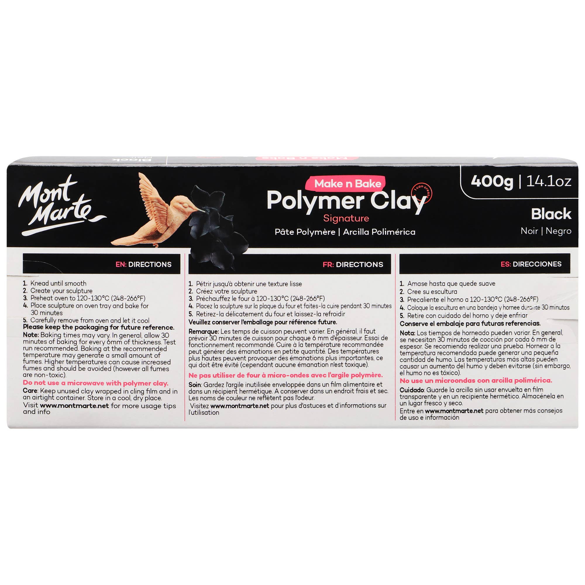 Mont Marte Usa, Inc. - Wholesale DIY Craft Kit - Make n Bake Polymer Clay Signature 400g (14.1oz)5