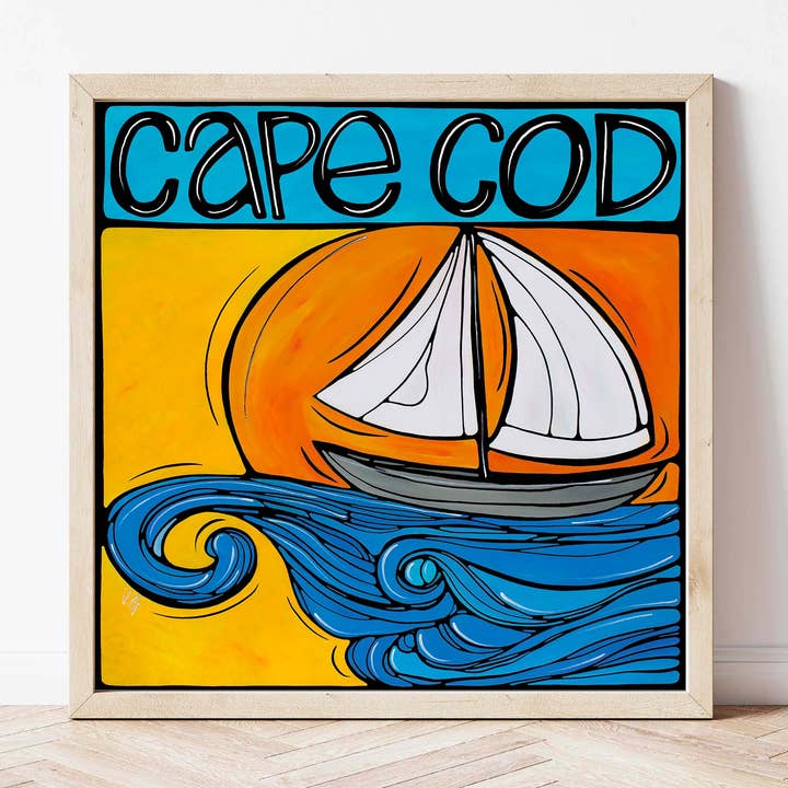 Cape Cod Art Print, New England, Massachusetts Coastal Art. for wholesale by Atelier Vero Wholesale