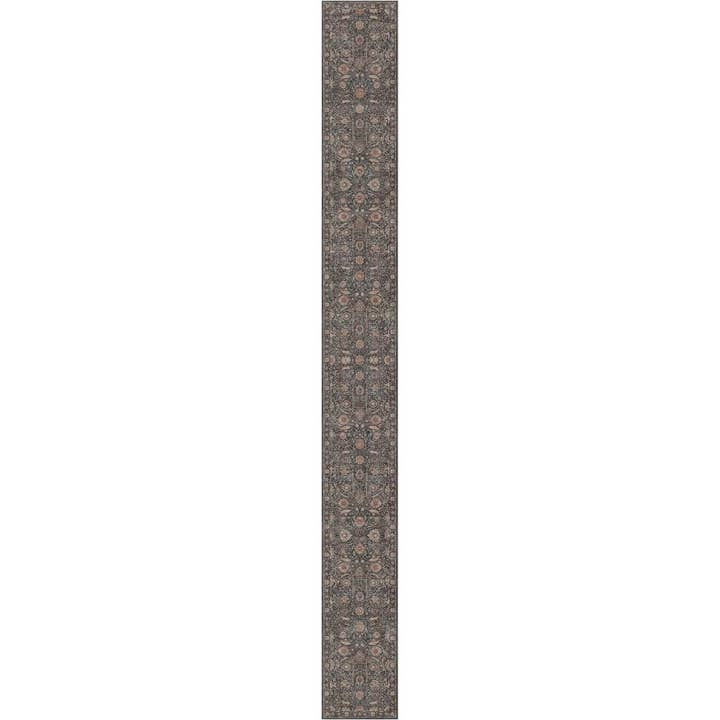 Well Woven - Wholesale Area Rug - Liana Vintage Oriental Charcoal Grey Flat-Weave Rug10