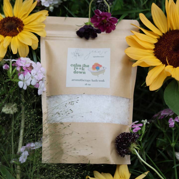 Jean's Apothecare - Wholesale Bath Soak/Milk - Calm the F**k Down Aromatherapy Bath Soak0