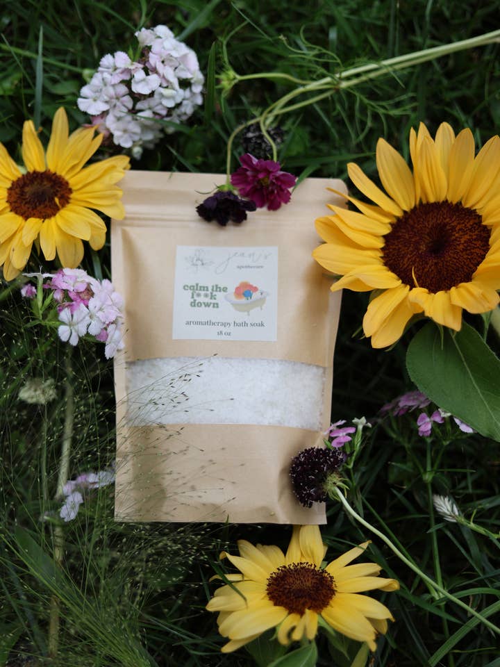 Calm the F**k Down Aromatherapy Bath Soak for wholesale by Jean's Apothecare