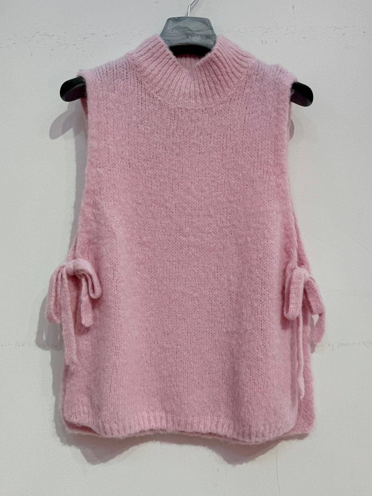 NOELINE - Vente Pull en maille – femme - Pull sans manches en baby alpaga et laine 34518