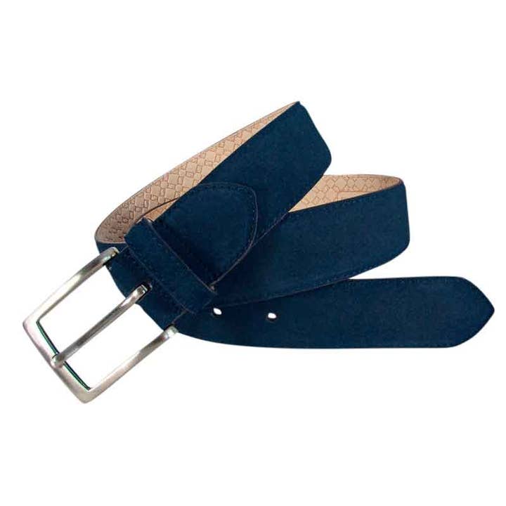 Leyva men's marine plush leather belt for wholesale by LEYVA