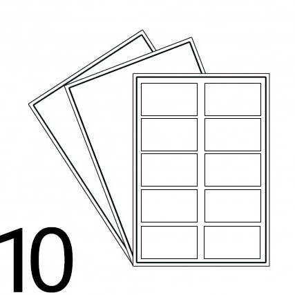 Etiqueta láser A4 con forma ovalada, 100 unidades, color Brown Kraft, 10UP para venta al por mayor de AW Aromatics Limited