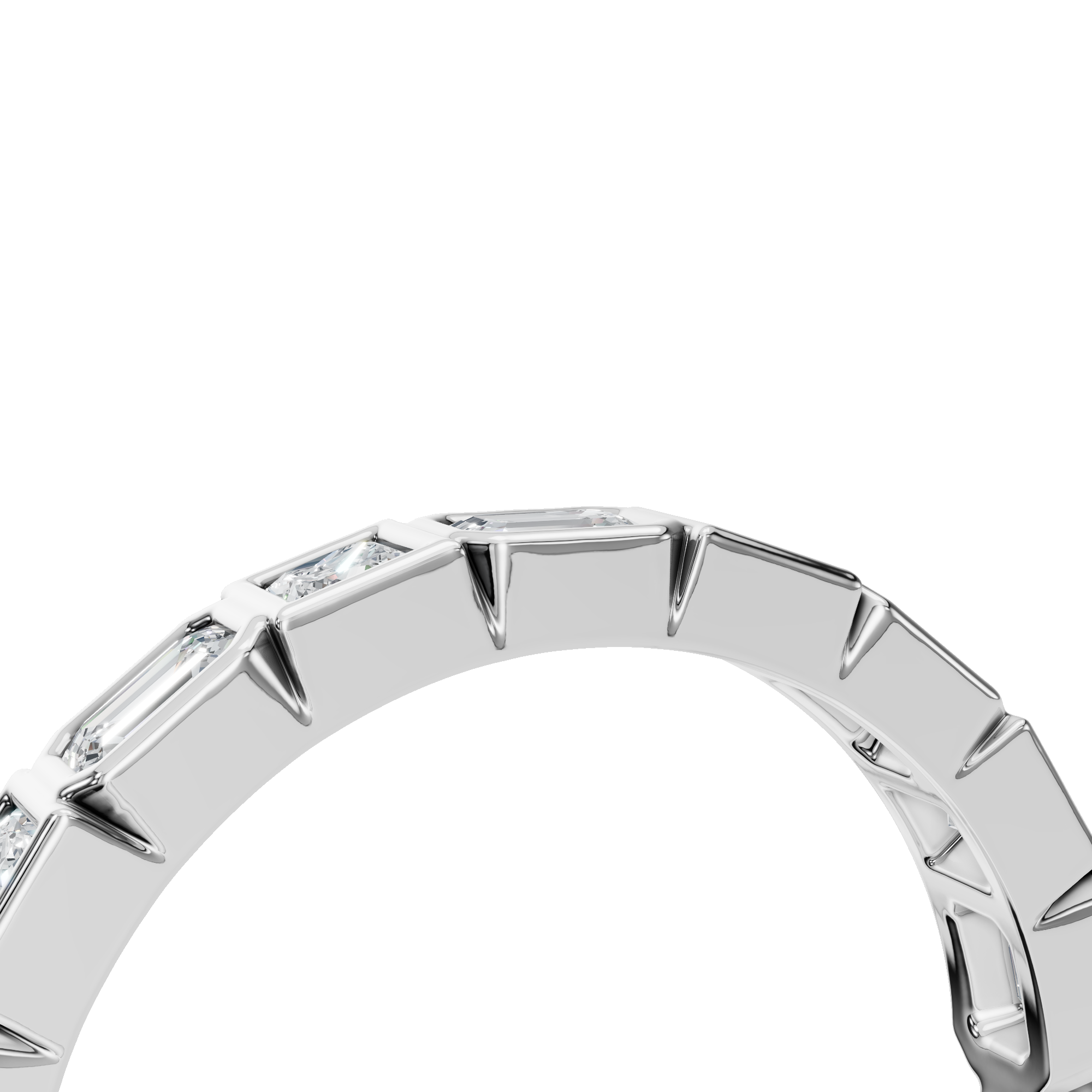 PureYou Jewelry - Wholesale Multi-Stone Ring - 14k Gold .60 Carat Lab Grown Diamond Half Eternity Band Ring8