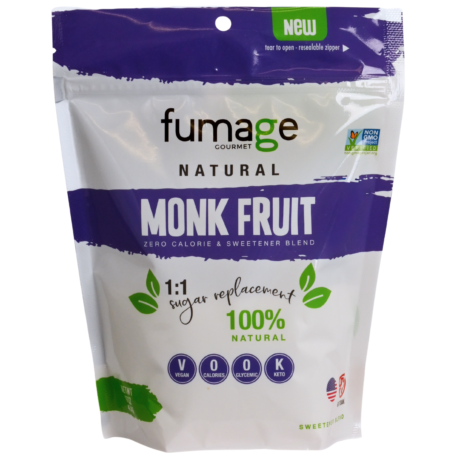 Fumage Gourmet – wholesale Sugar/Sweetener – Monk Fruit Sweetener 16 Oz0