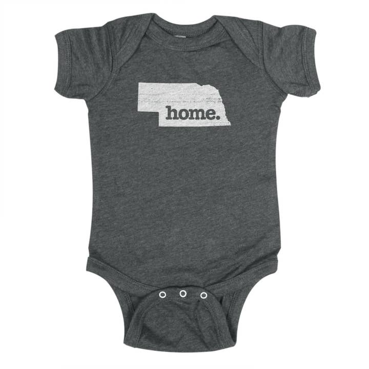 home. Baby Bodysuit - Nebraska for wholesale by Home State Apparel