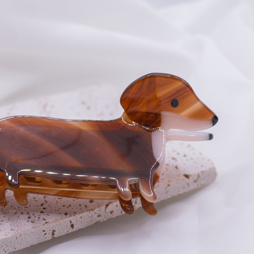 Tilda&Theo – Clips para cabelo - Mulher por atacado – Presilha de Cabelo Dachshund - Clipe de Cabelo Divertido de Cachorro8