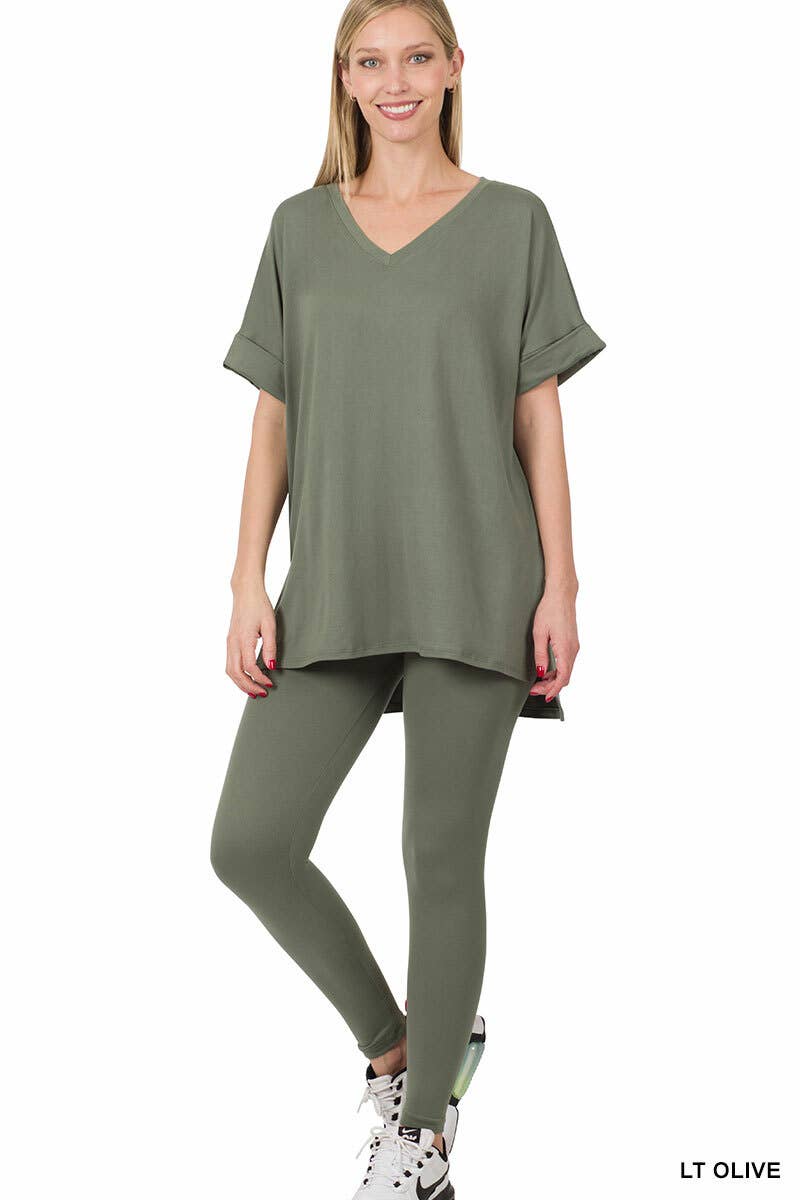 42POPS – wholesale Mjukisset – Dam – .Tunika & Leggings 2-delarsset46