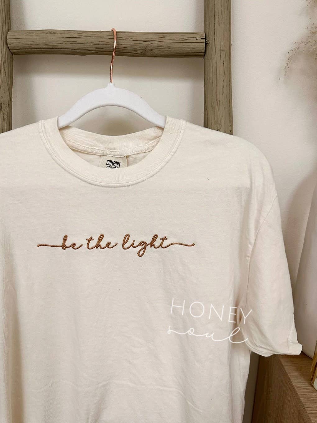 Honey Soul LLC - Wholesale T-Shirt - Women's - Embroidered Be The Light Tee8