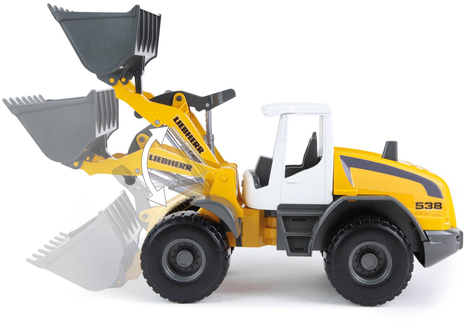 KsmToys – Carro/camião de brinquedo - Crianças por atacado – Modelo Liebherr L538 Pá Carregadeira 1:15 da KsmToys5