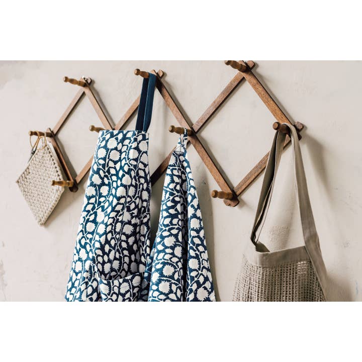 Danica Heirloom - Wholesale Apron - Vinebloom Block Print Apron
