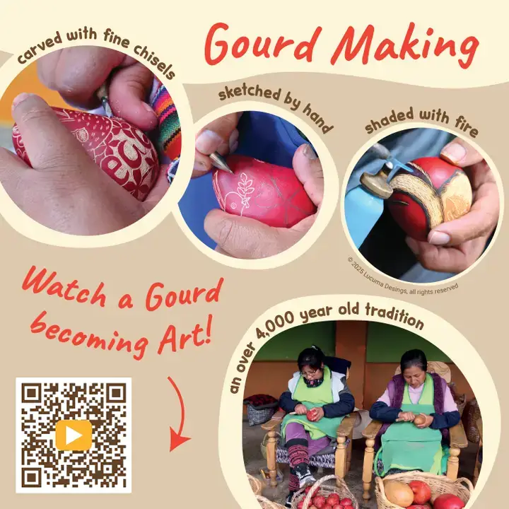 Lucuma Designs - Wholesale Ornament - Christmas Mini Mix -  Gourd Ornaments - Natural Holiday12