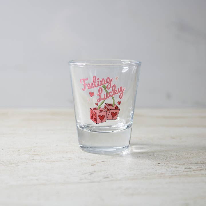 Feeling Lucky Shot Glass for wholesale by Aura State
