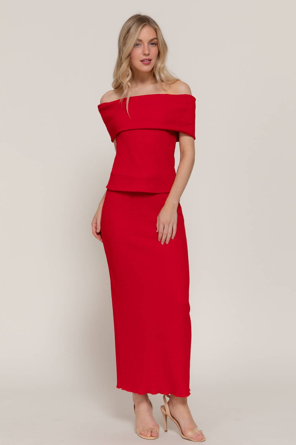 Active Basic | Active USA – wholesale Skirt – Women’s – Adjustable Drawstring Texture Knit Long Skirt19