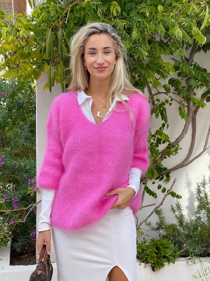 Cannes Mohair Magenta für den Großhandel von Gybizia