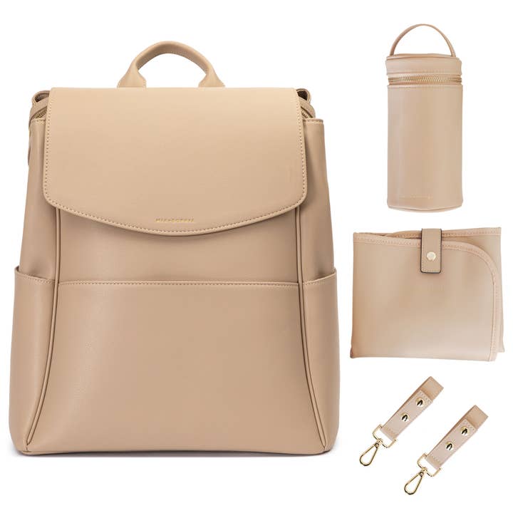 Olivia Diaper Bag Stroller Straps Bottle Holder Changing Pad for wholesale by Mia + Sophia