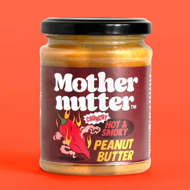 Mothernutter Crunchy Hot & Smoky Peanut Butter for wholesale by Mothernutter