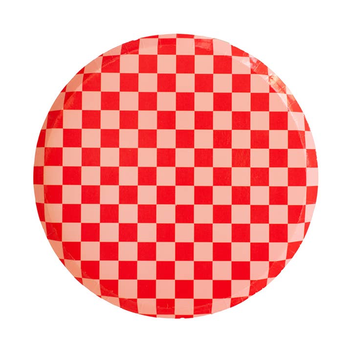 Jollity & Co. + Daydream Society - Wholesale Disposable Plate - Check It! Dinner Plates - 8 Pk. - 11 Color Options