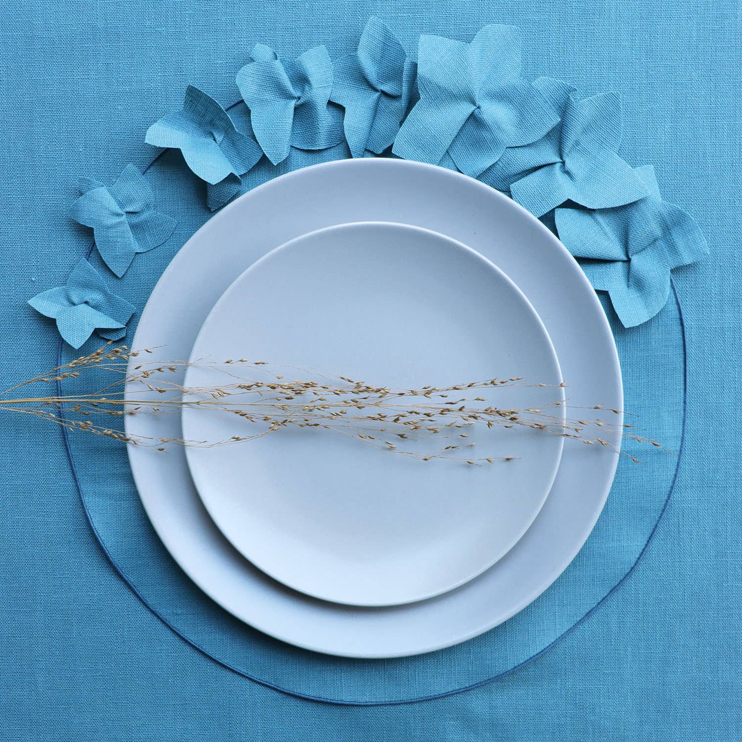 Giardino Segreto - Wholesale Placemat - Round placemats in pure linen GELSOMINO9