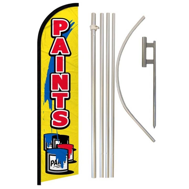 Kit de drapeau et mât sans vent Peintures pour la vente par Flags Importer