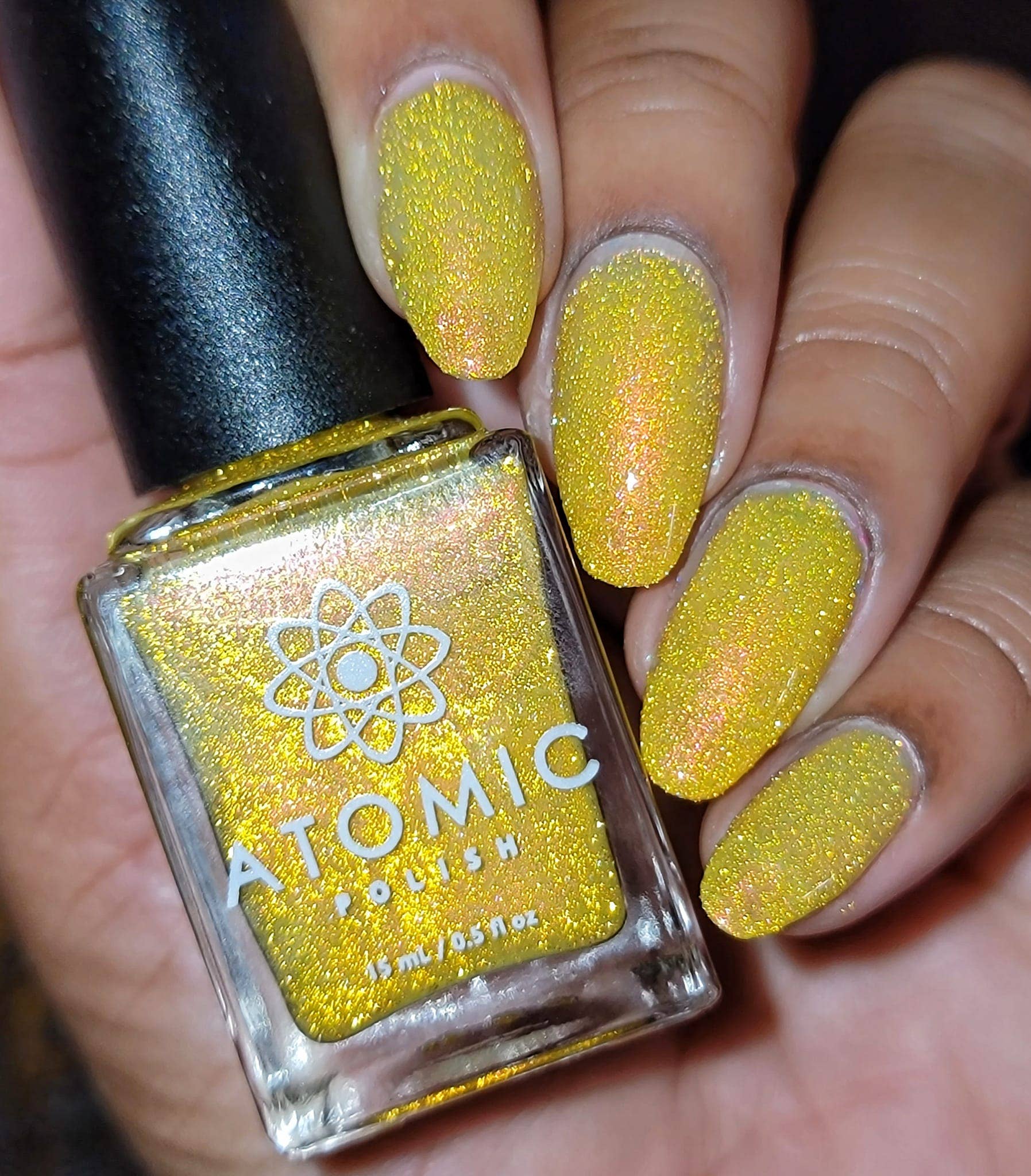 Atomic Polish - Wholesale Nail Polish - Ammonia Yellow Reflective Aurora Nail Polish11
