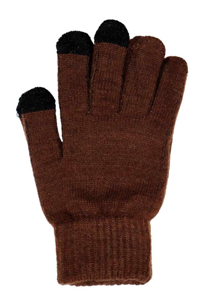 Cap Zone - Vendita all'ingrosso Guanti - Uomo - Guanti invernali touchscreen neutri scuri da uomo7