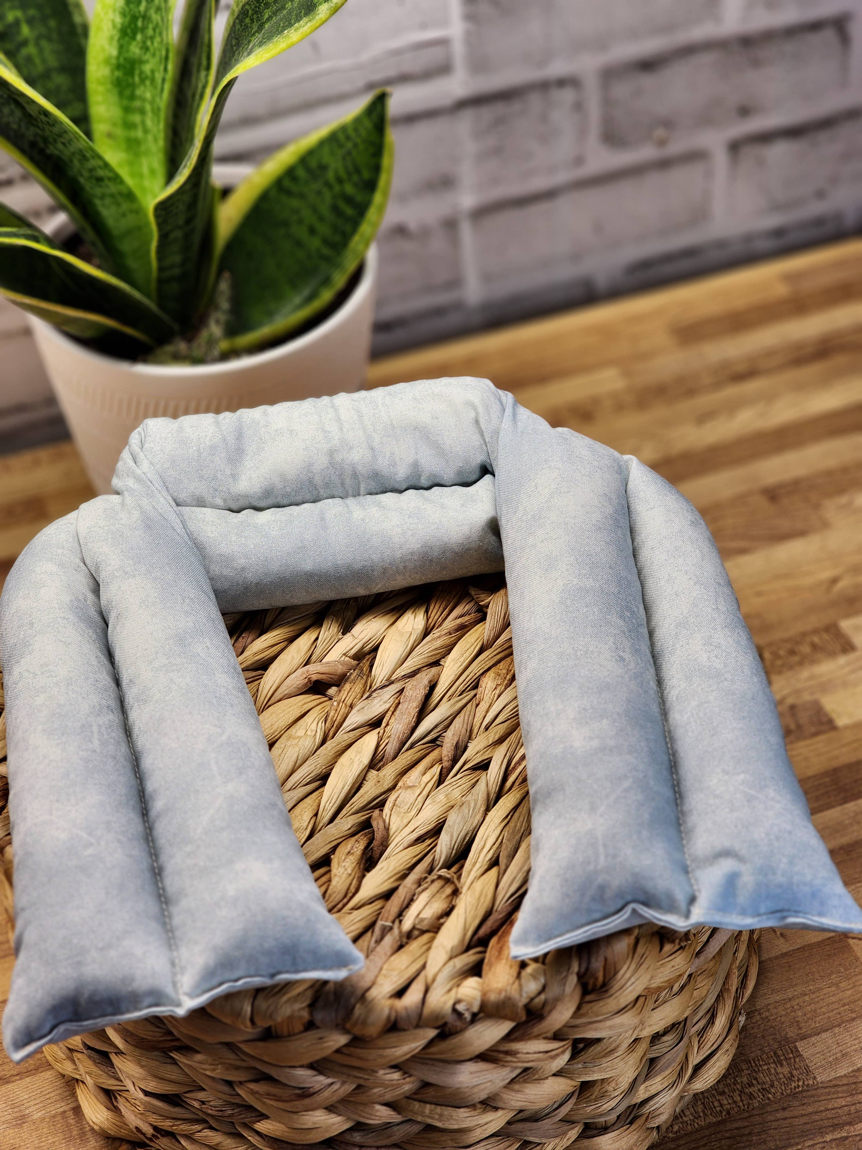 Calm Your Vibes - Vente Oreiller de spa/de thérapie - Housse lavable pour coussin yeux en coton 100 % - Forme cœur et cou6