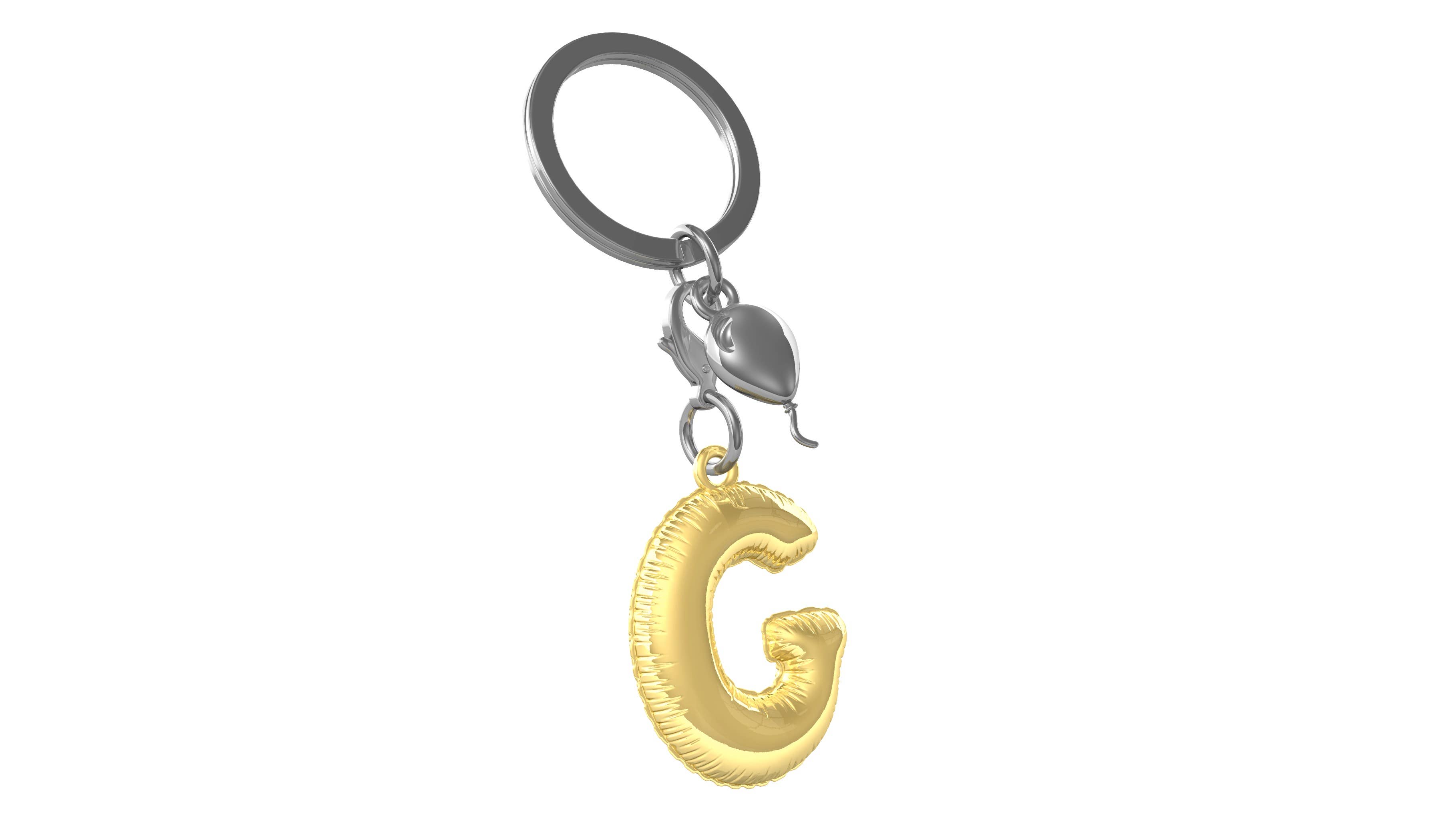 Anew International Corp. - Wholesale Keychain - Unisex - PARTY BALLOON LETTER "G" KEYRING0