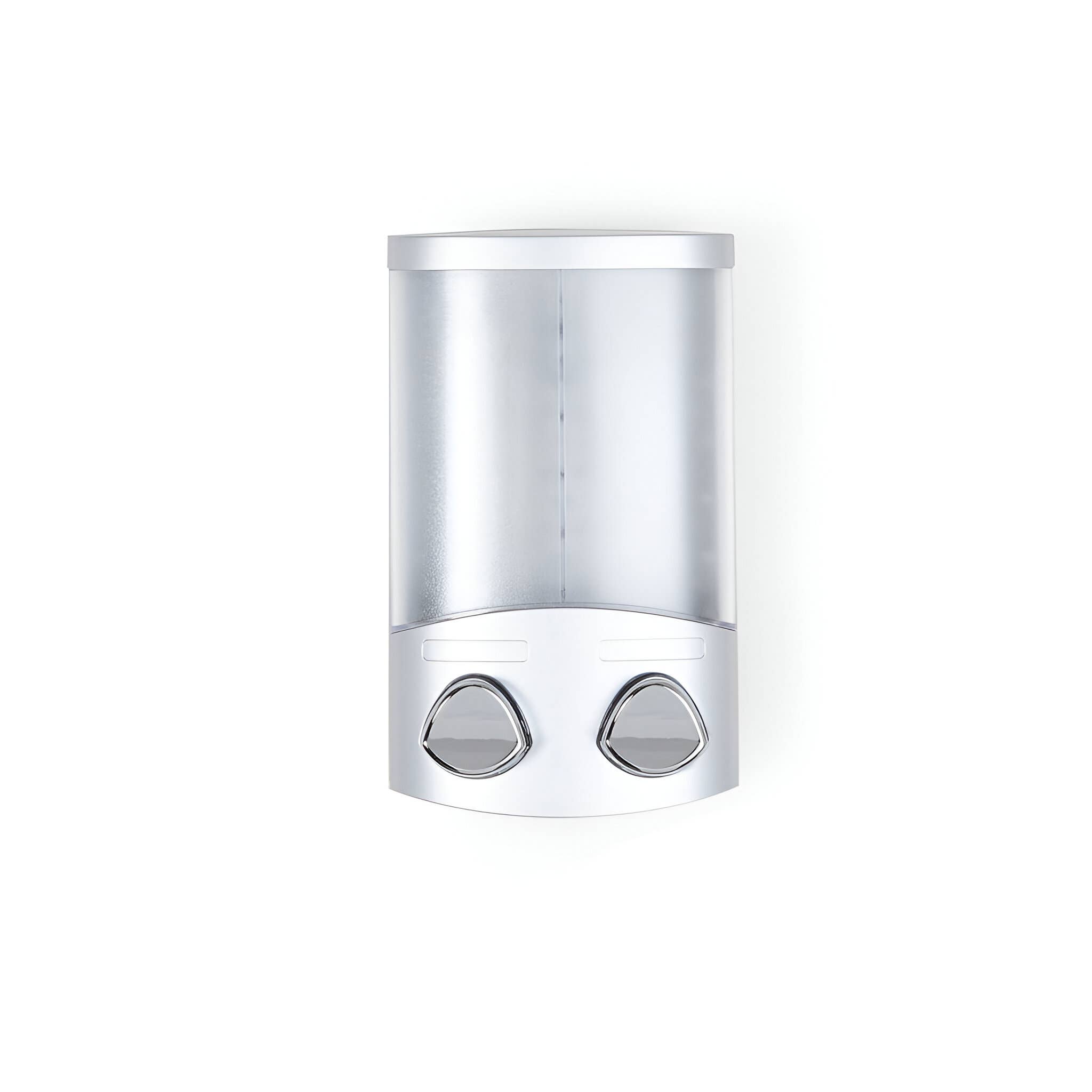 HomeRoots - Wholesale Soap Dispenser - Gray Heavy Duty Plastic 2 Chamber Wall Mount Soap Dispenser1