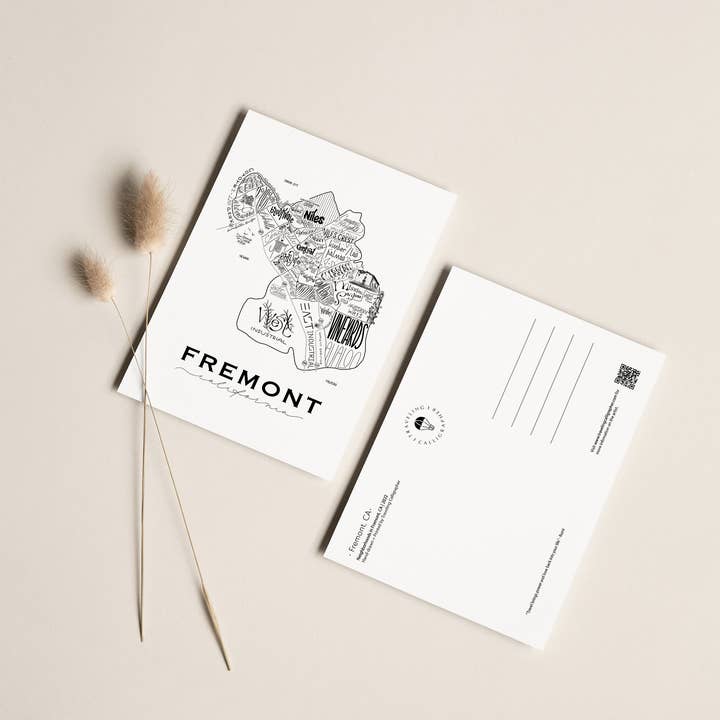 Traveling Calligrapher - Wholesale Postcard - 4x6 Fremont, CA Postcard