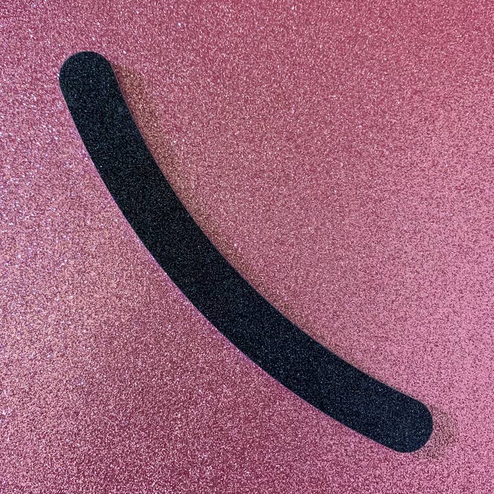 Banana Shape 100/180 nail file for wholesale by Brandy Loves Beauty