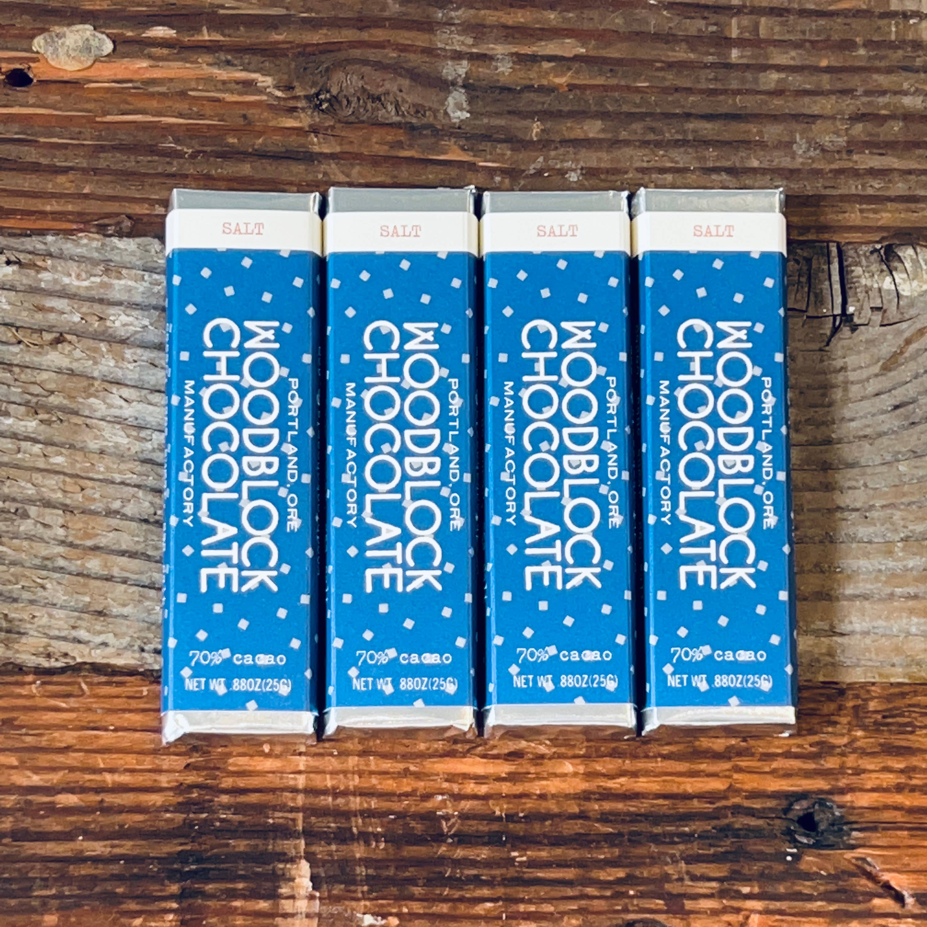 Woodblock Chocolate - Wholesale Chocolate Bar - Salt: 30 Bar Case1