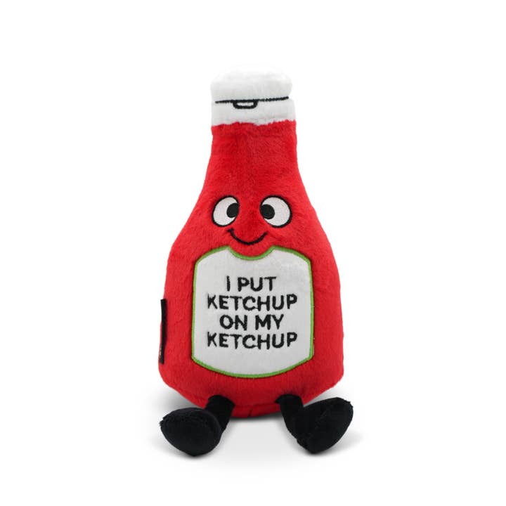 “I Put Ketchup on My Ketchup” Ketchup Bottle Plush for wholesale by Punchkins