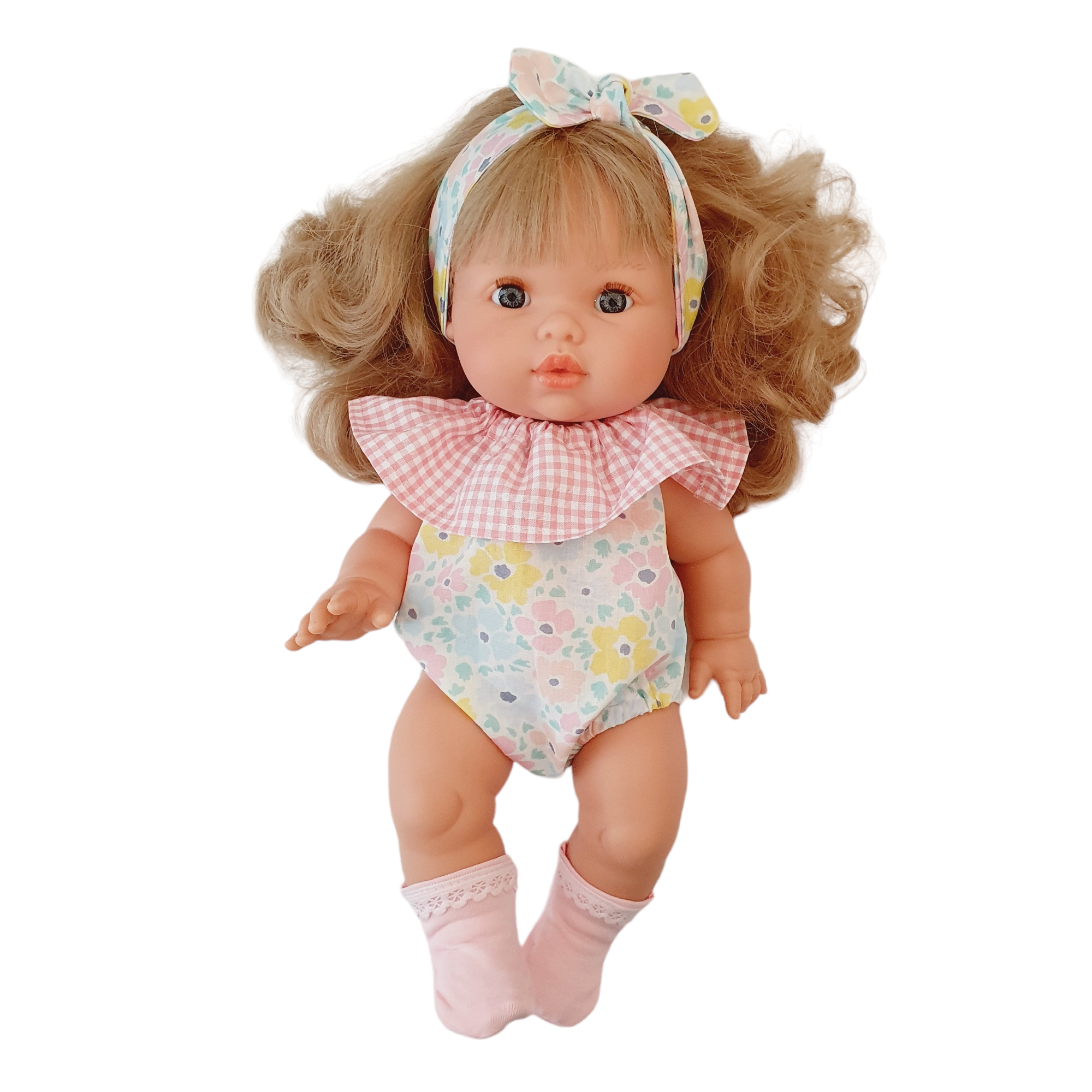 Maman Poule et Papa Coq - Wholesale Doll - Kids - VICHY/FLEURS romper1