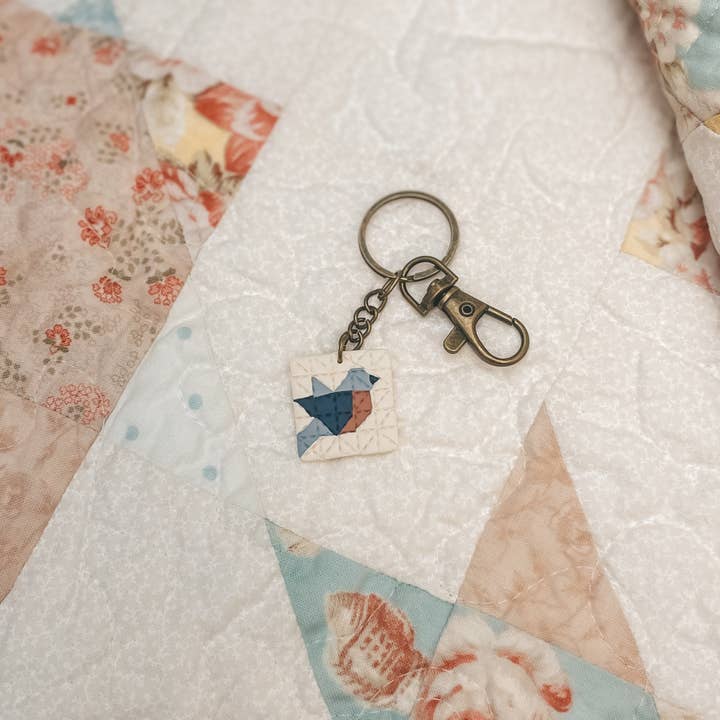 Sydni Carlson Art - Wholesale Dangle Earrings - Quilted Style Keychains