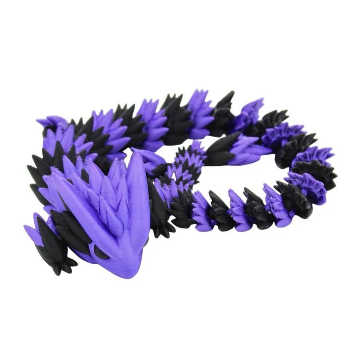 Acworth Alchemist - Wholesale Fidget Toy - Kids - Multicolor Spiky Dragon Fidget Toy - 3D Printed Articulated Dragon