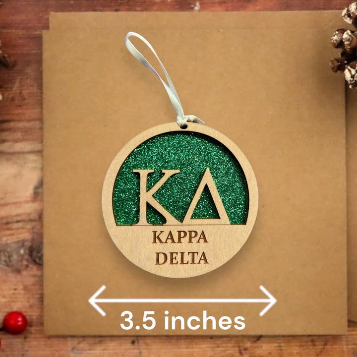 Ornamento Kappa Delta Sorority per la vendita all'ingrosso da parte di Joseph's Workshop