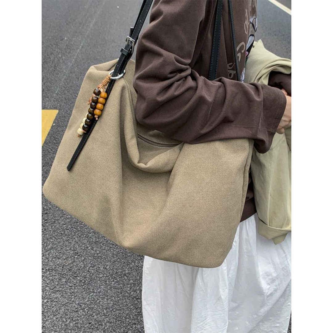 UNISHE – Engroshandel Tote bag - Dame – Trendy Lærred Enkel Casual Stor Skuldertaske ZK36855