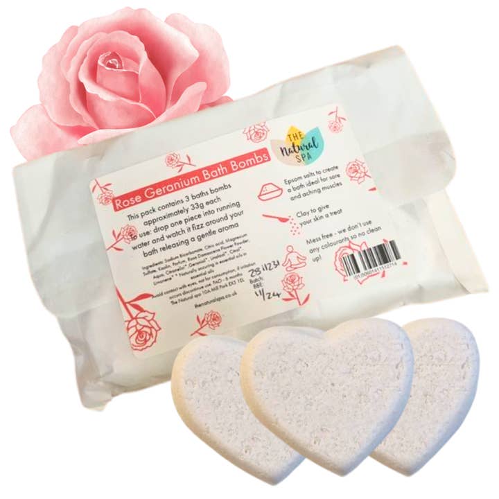 The Natural Spa Cosmetics - Wholesale Bath Bomb/Fizz - Bath Bomb Pack - 3 Per Pack4