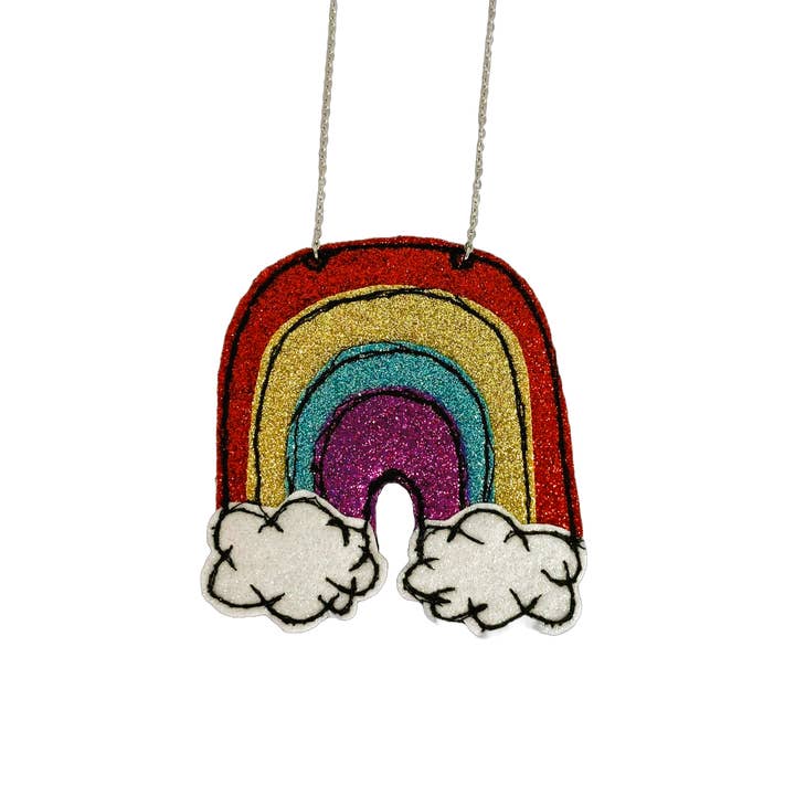 Collana nuvola arcobaleno per la vendita all'ingrosso da parte di Bumblebee Design Treasures