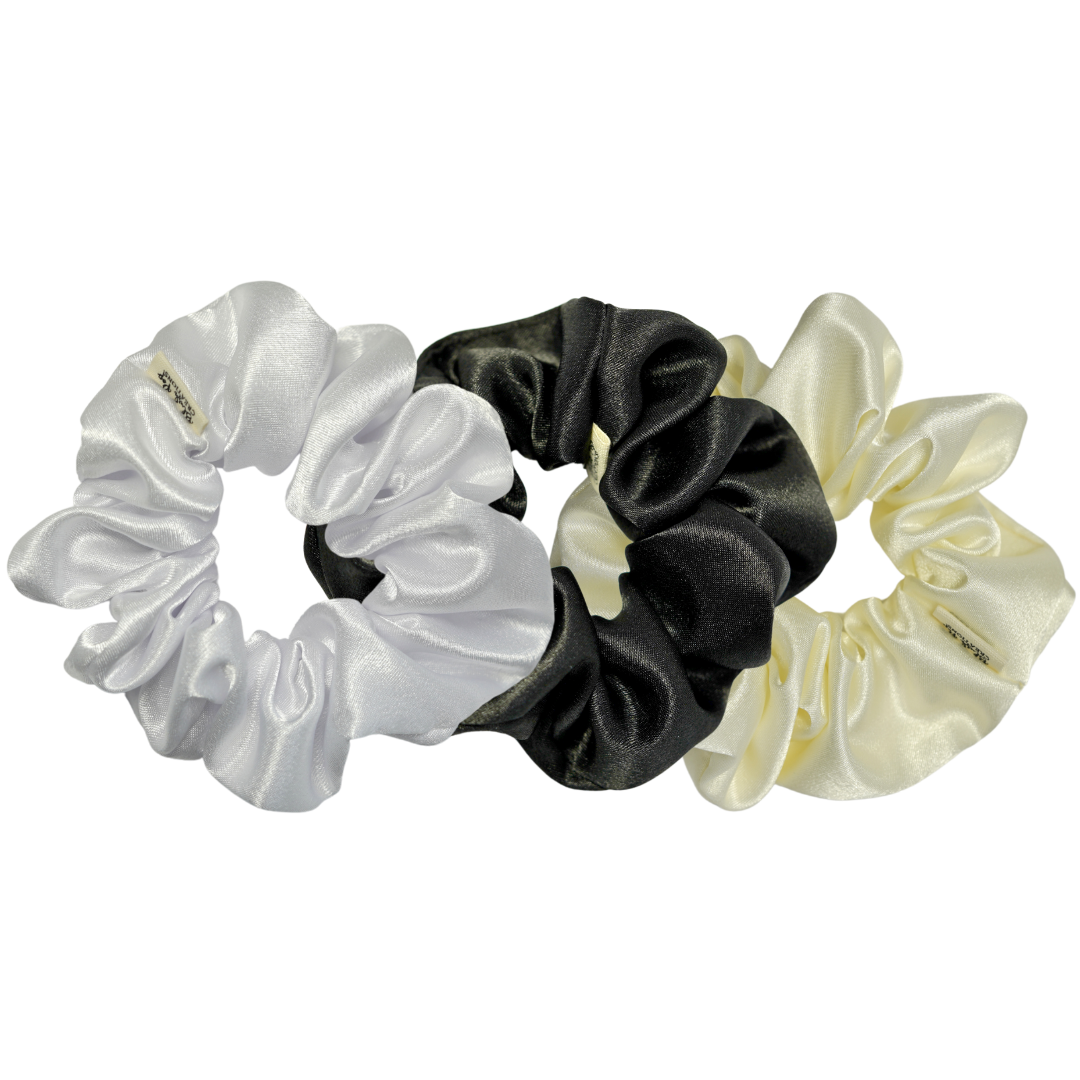 Blush Pop Creations - Wholesale Scrunchie - Women's - SOFT CREAM SATIN SCRUNCHIE HAIR TIE1