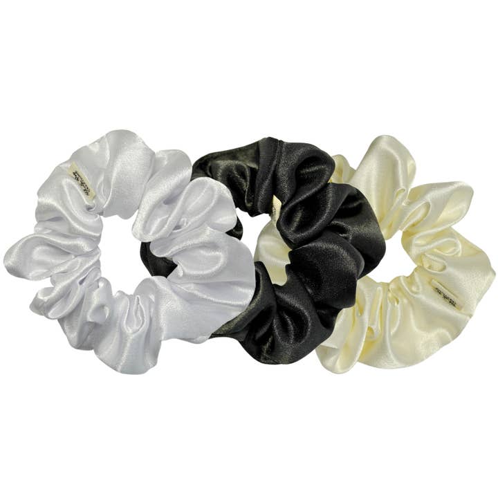 Blush Pop Creations - Wholesale Scrunchie - Women's - SOFT CREAM SATIN SCRUNCHIE HAIR TIE1
