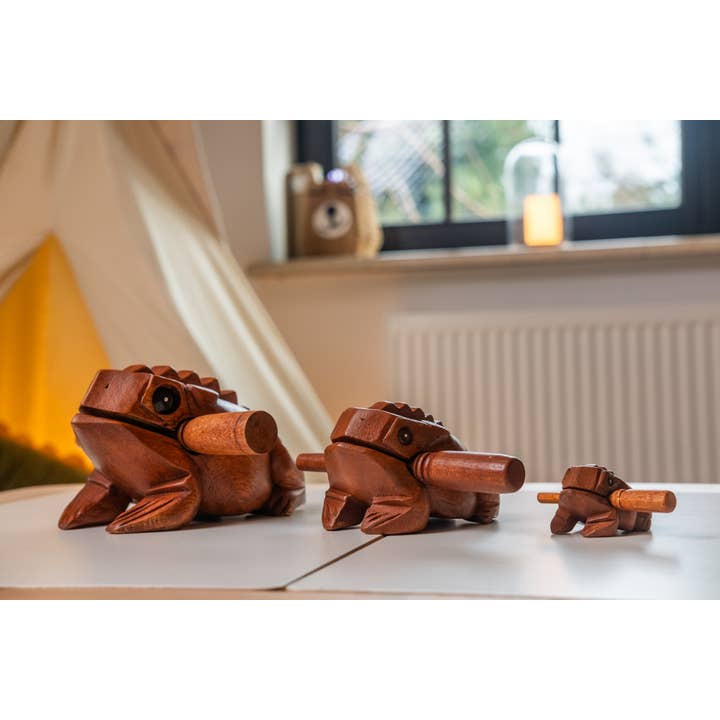 Wise Harmony LLC - Wholesale Musical Instrument - Wood Frog Guiro Rasp