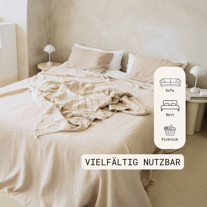 VAYVA - Wholesale Throw Blanket - Blanket | Linen and cotton throw for the living room7